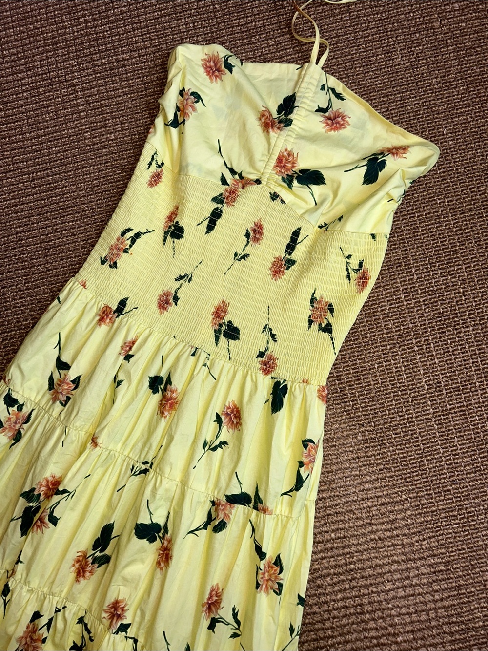 Koko & Mason Smocked Maxi Dress